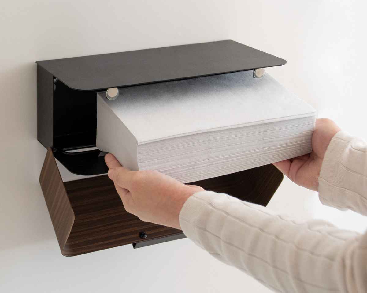 宮武製作所 ティッシュケース ペーパータオルホルダー 壁掛け