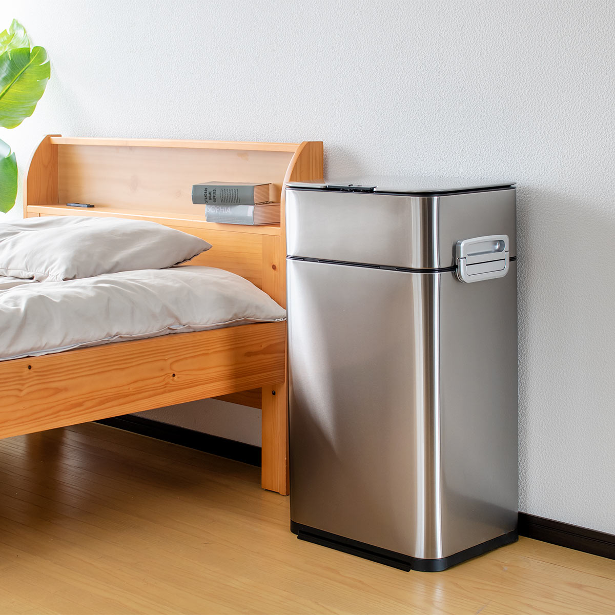 小森樹脂 ゴミ箱 58L HOALU ステンレス （ ごみ箱 ダストボックス