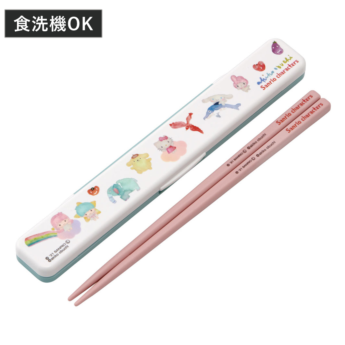 サンリオ キキララ キッズ お箸とお箸ケース 2個セット ピンク