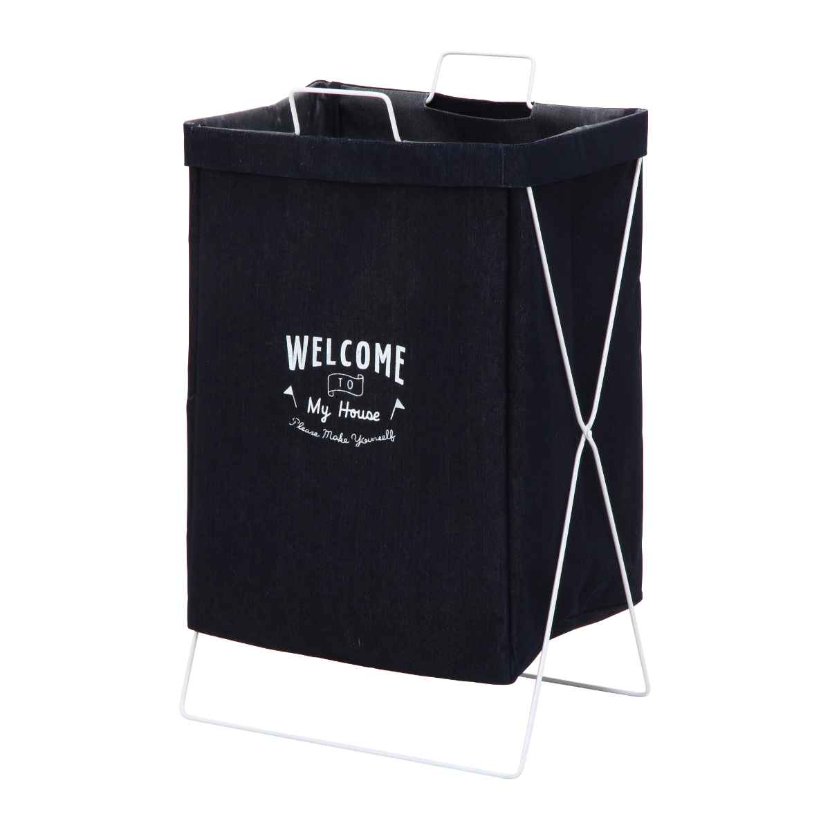 不二貿易（Fuji Boeki） ランドリーボックス 横型取手付 ワンポイント