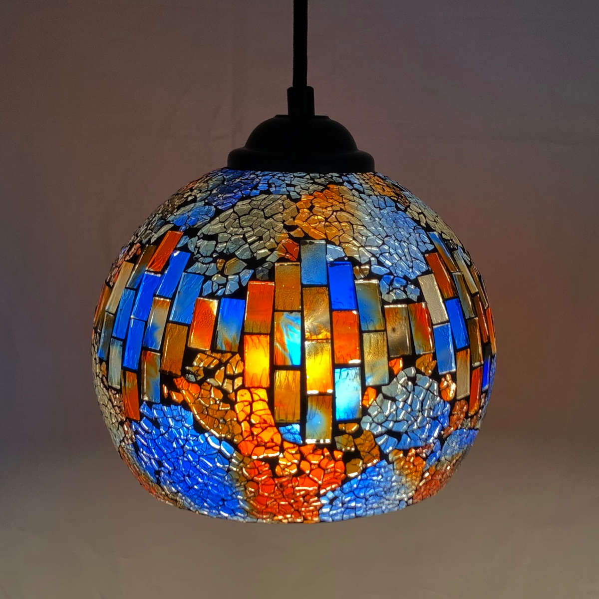 ペンダントライト 1灯 モザイクガラス クリムト （ ガラス ダイニング