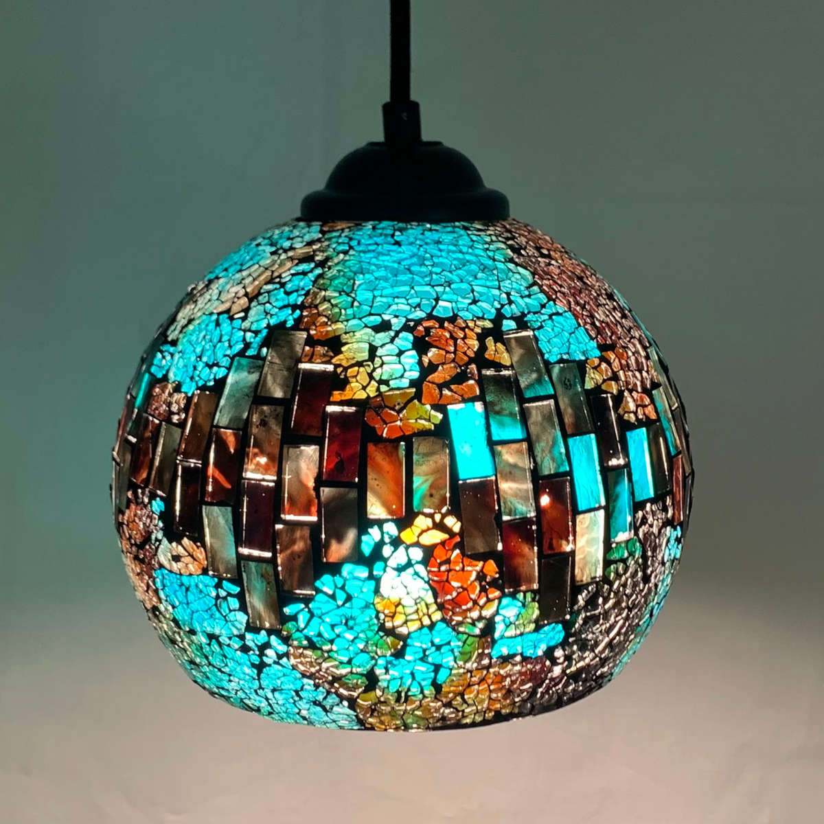 ペンダントライト 1灯 モザイクガラス クリムト （ ガラス ダイニング