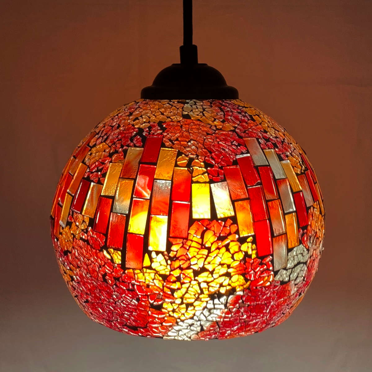 ペンダントライト 1灯 モザイクガラス クリムト （ ガラス ダイニング
