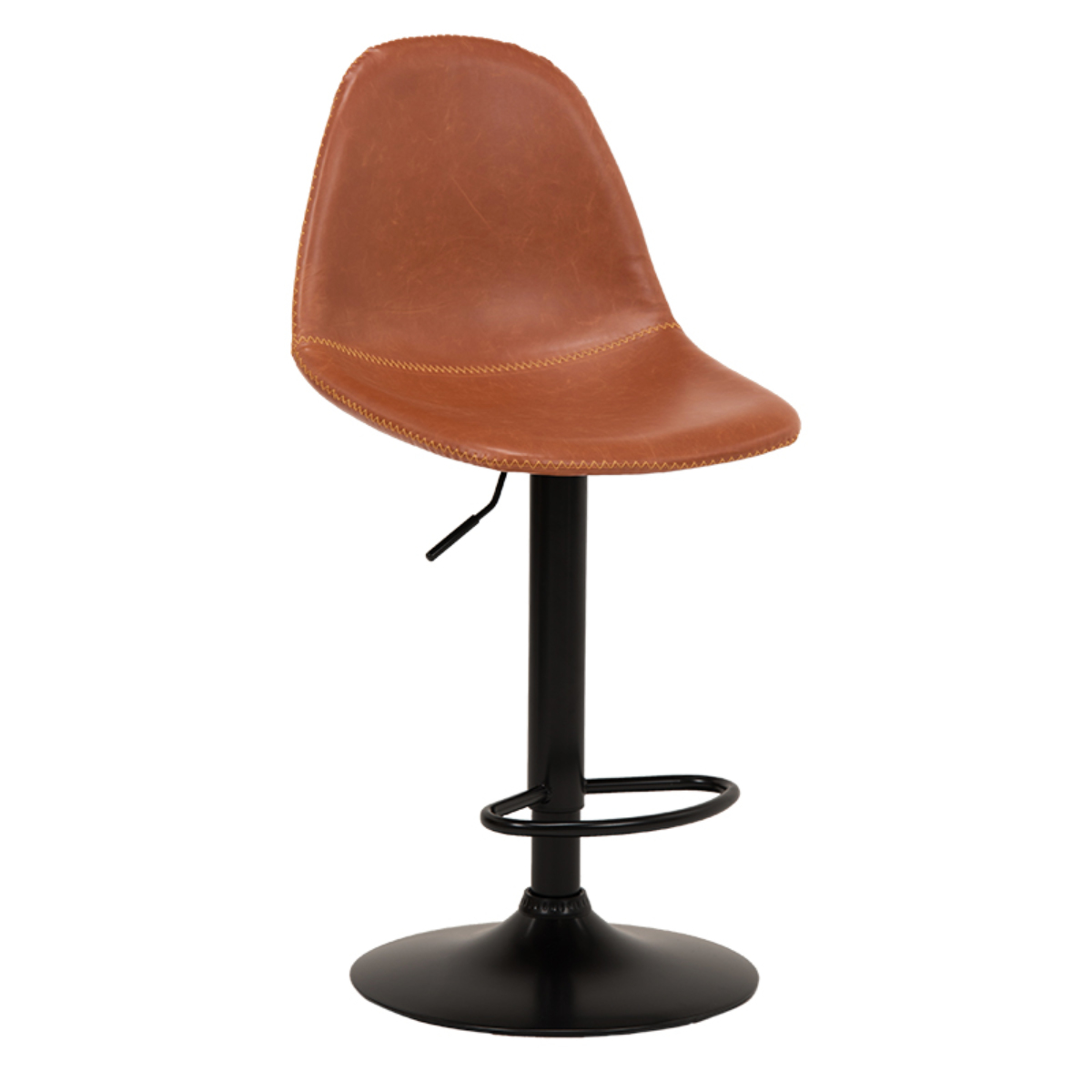 HAGiHARA（萩原） カウンターチェア 座面高58〜79cm レザー調 高さ調整