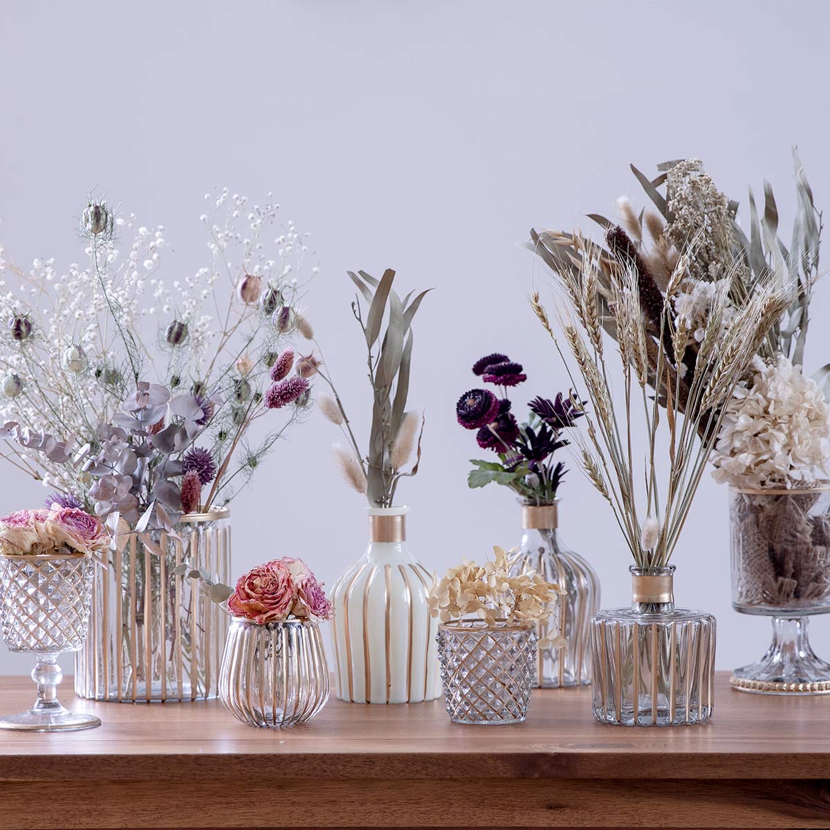 花瓶 ガラスベース 直径8.5×高さ8.5cm （ フラワーベース 花びん 花器