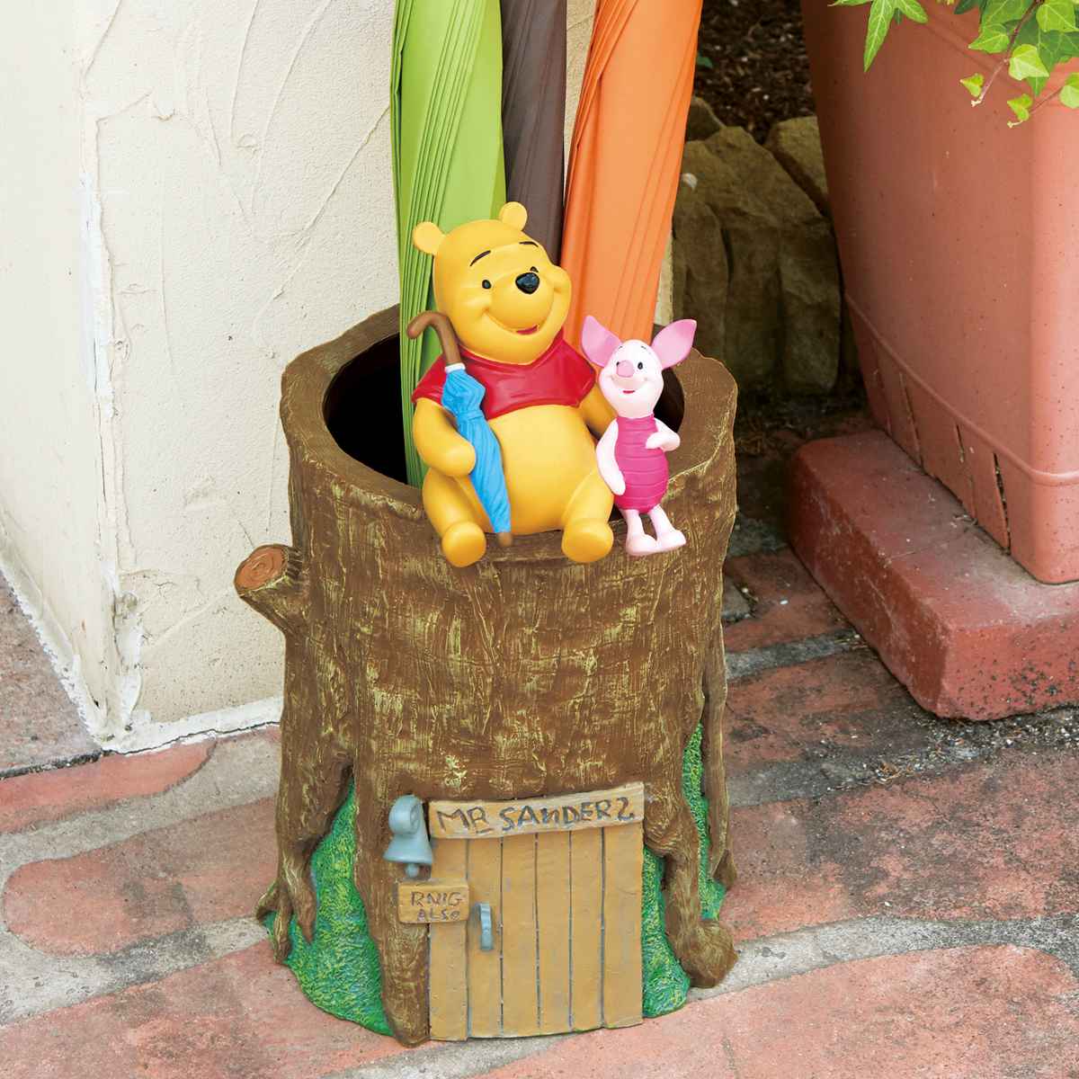 セトクラフト 傘立て 屋外兼用 プー＆ピグレット （ アンブレラ