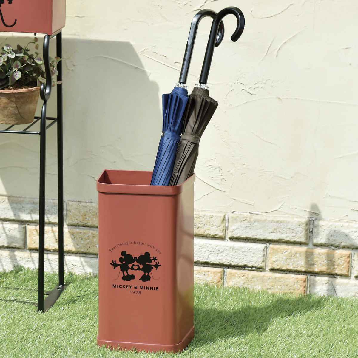 セトクラフト 傘立て 屋外兼用 ミッキー＆ミニー スチール