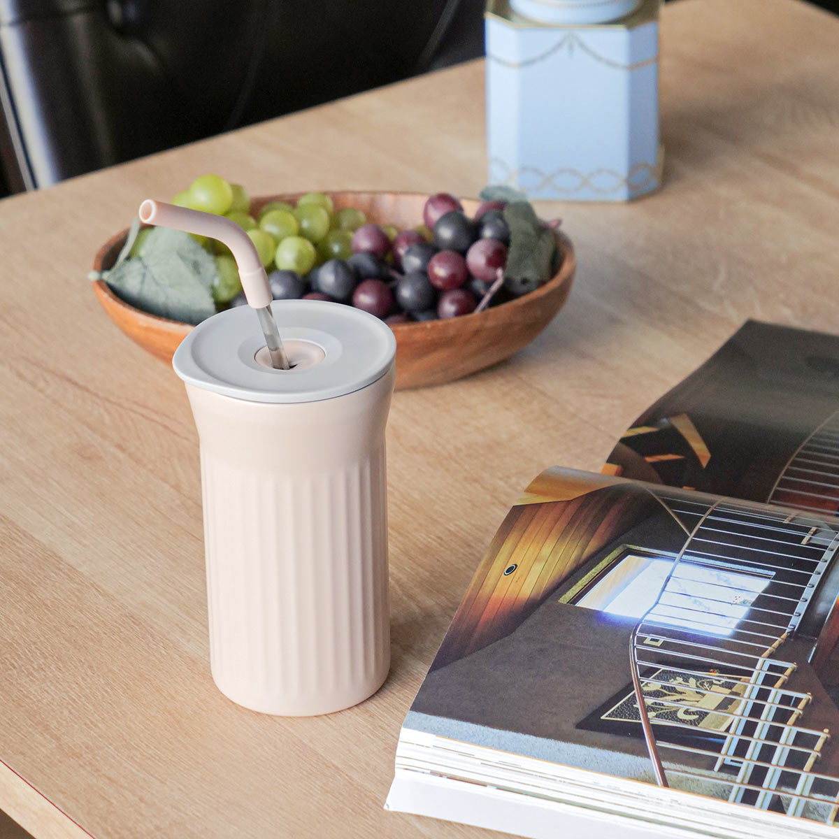 ピーコック魔法瓶工業 タンブラー ストロー付き 450ml ステンレス