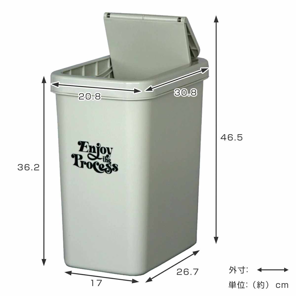 ゴミ箱 18L スライドペール ふた付き ( ...の詳細画像4