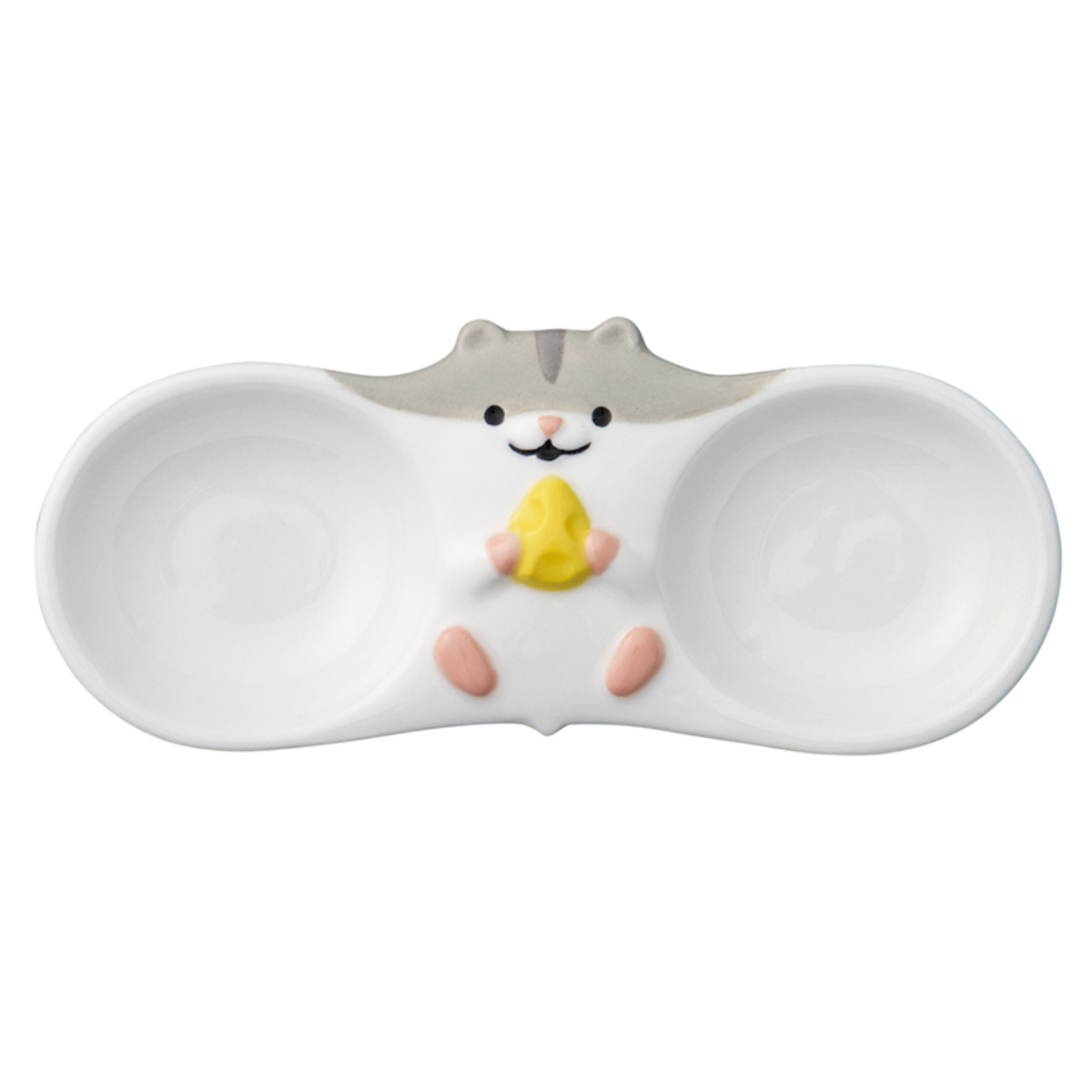 豆皿 14cm はむころん 陶器 ハムスター （ 小皿 皿 お皿 雑貨