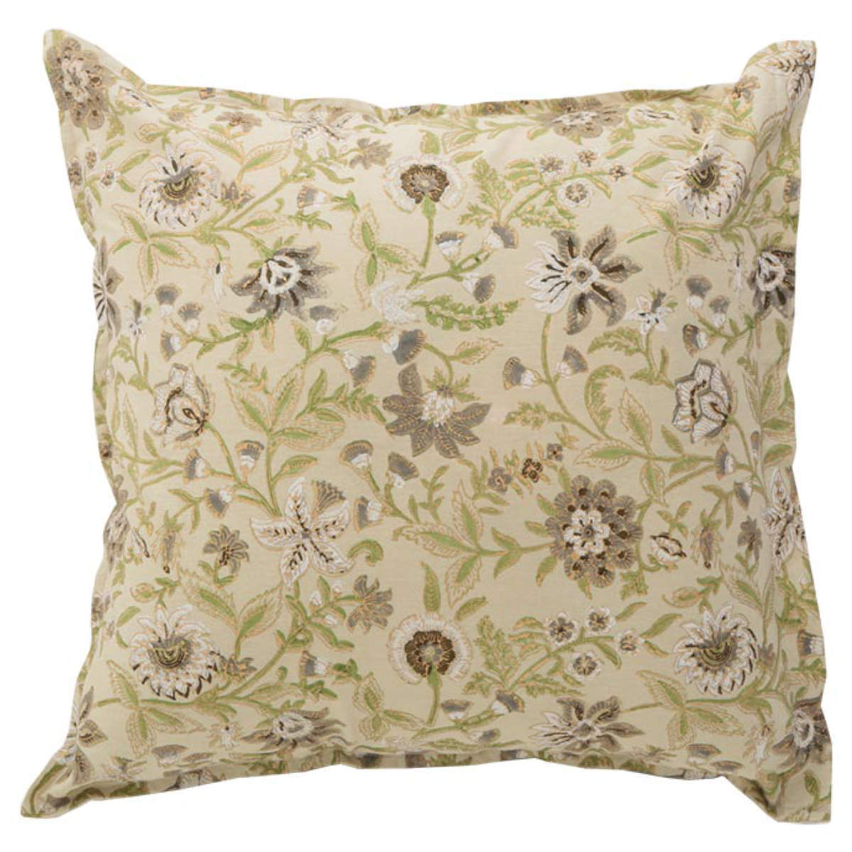 クッションカバー ブロックプリントクッションカバー 45×45cm