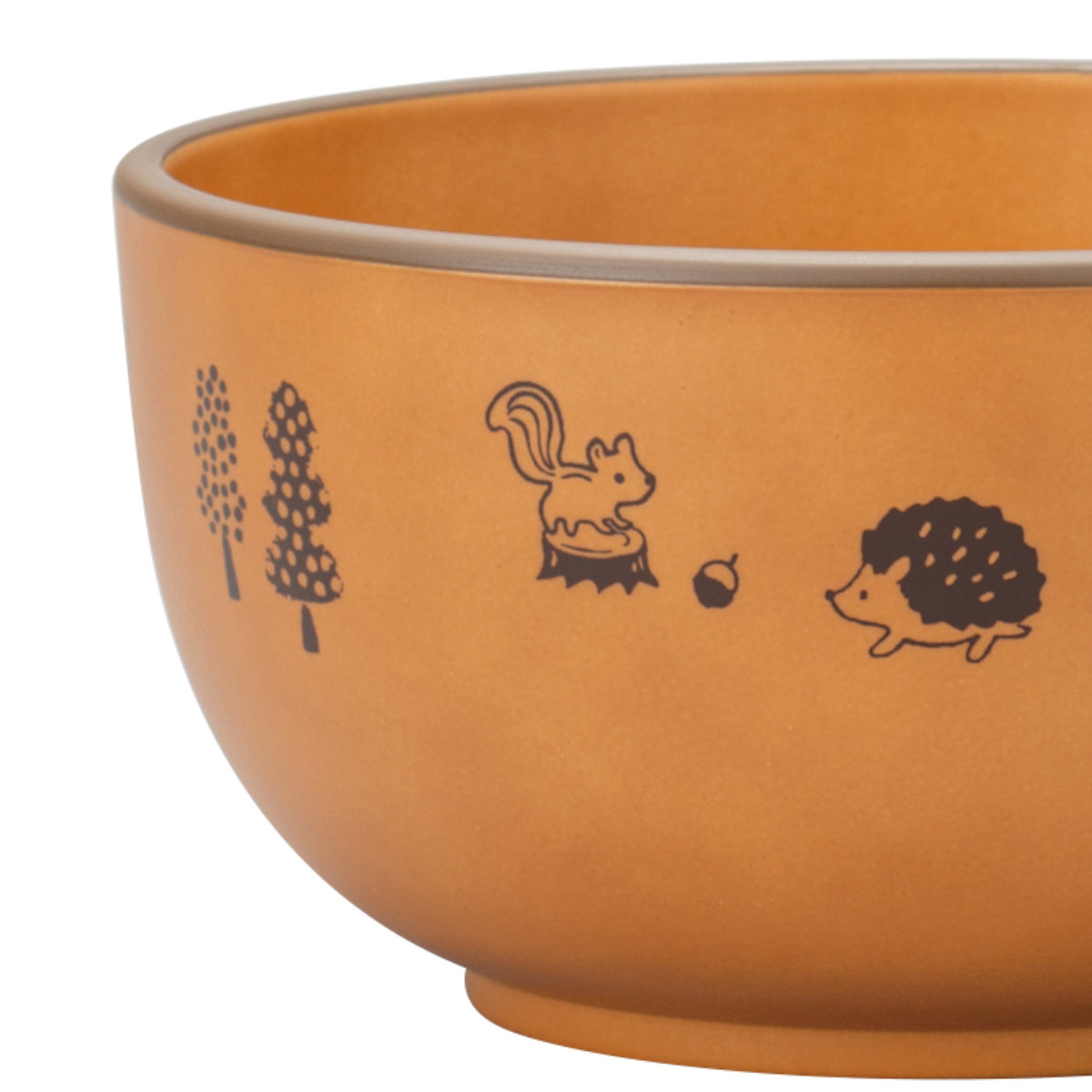どんぶり 12.5cm 森の仲間たち プラスチック （ 食洗機対応 電子レンジ