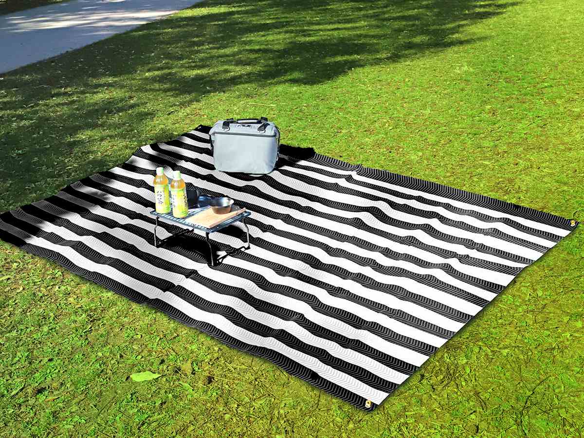 レジャーシート 180×240cm 6〜8人用 ソフトクッションL ボーダー