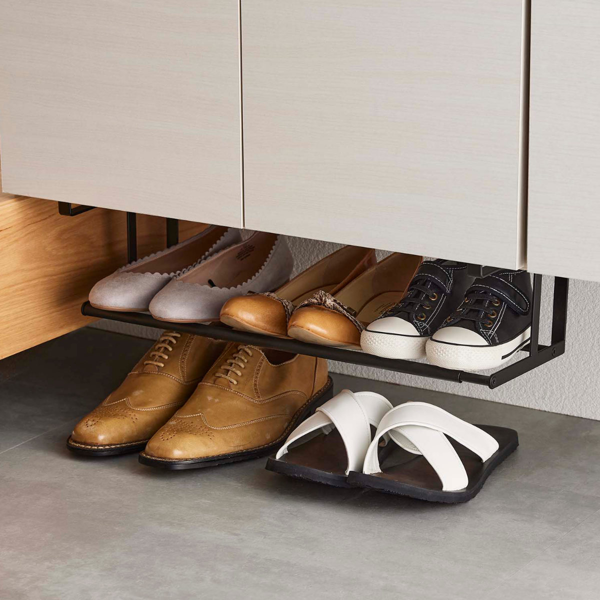 tower 山崎実業 浮かせる伸縮シューズラック タワー （ 4903208056311