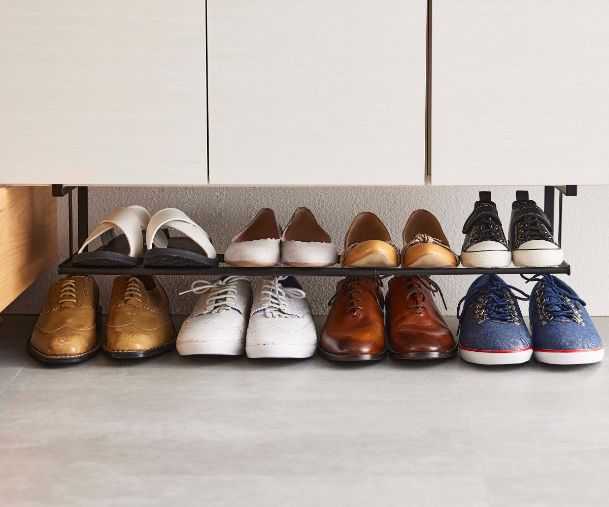 tower 山崎実業 浮かせる伸縮シューズラック タワー （ 4903208056311