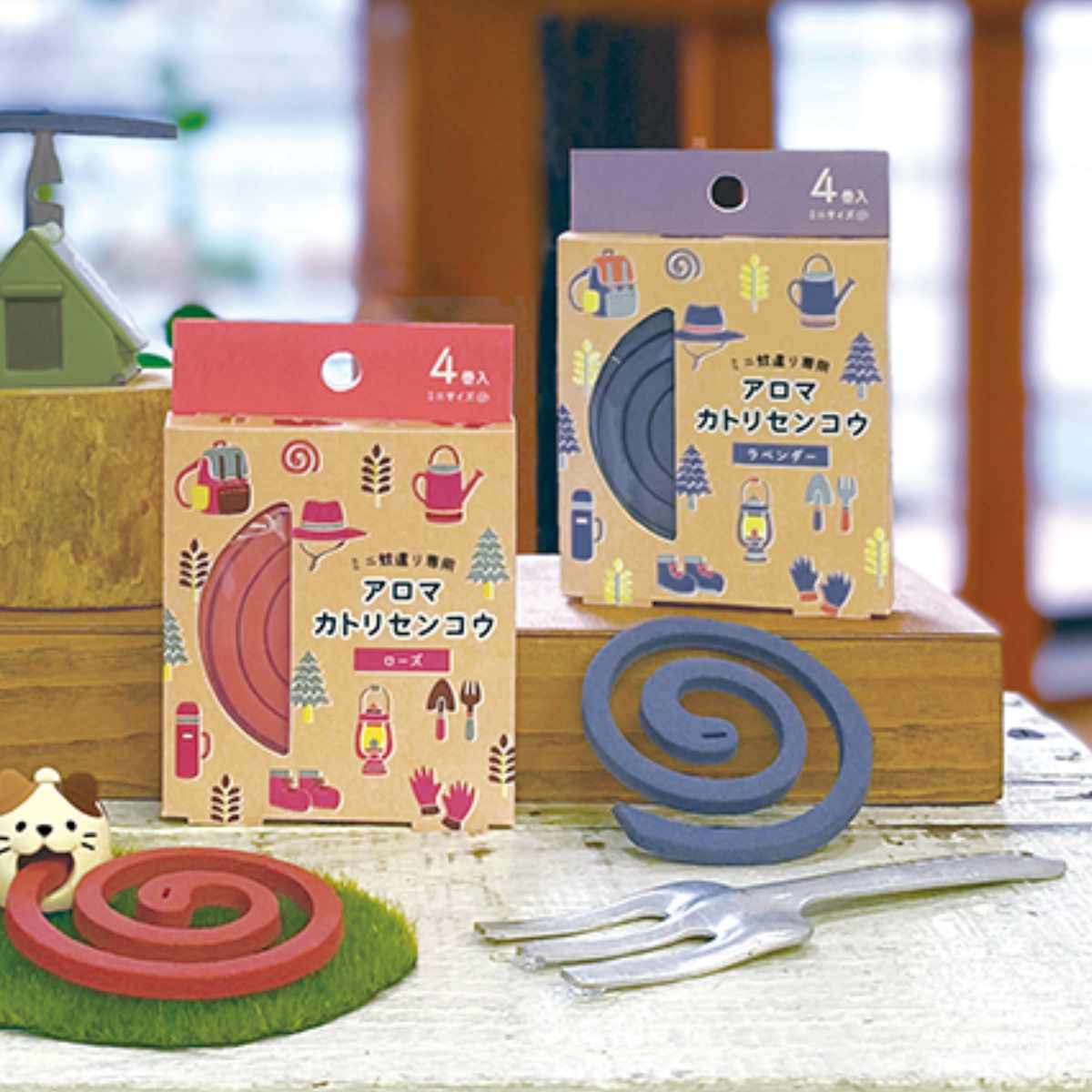 蚊取り線香 ミニサイズ アロマカトリセンコウ 約2時間 日本製 （ 蚊