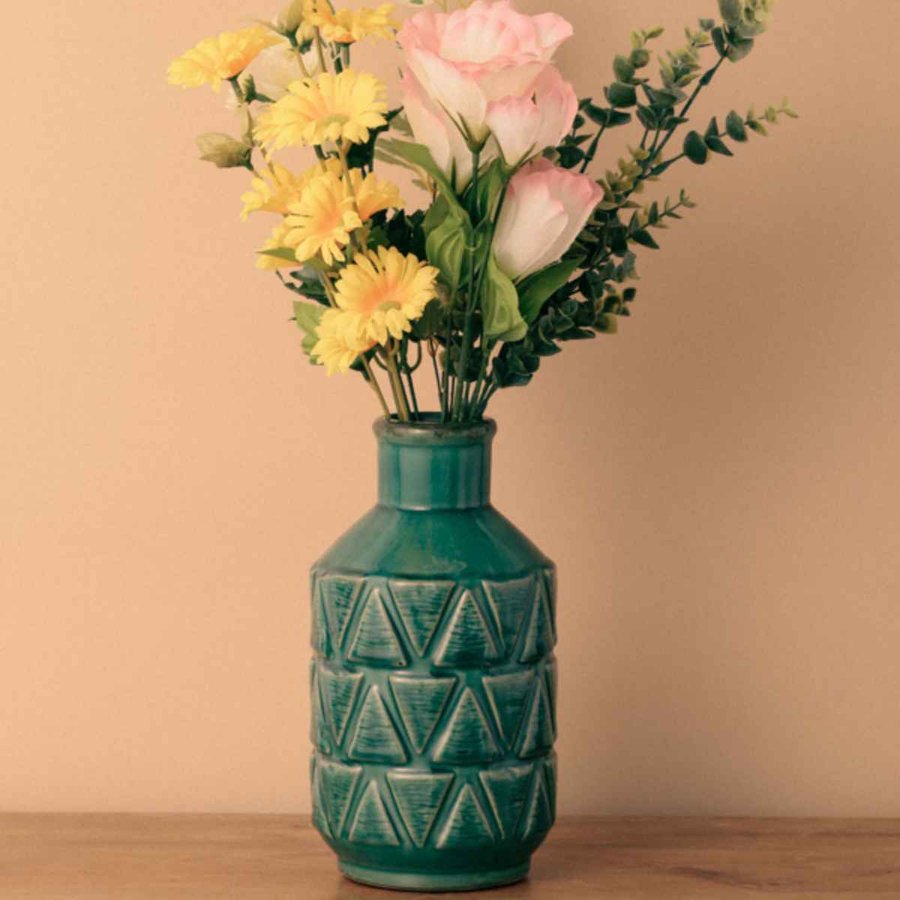 花瓶 セラミックベース 直径12.5×高さ24cm