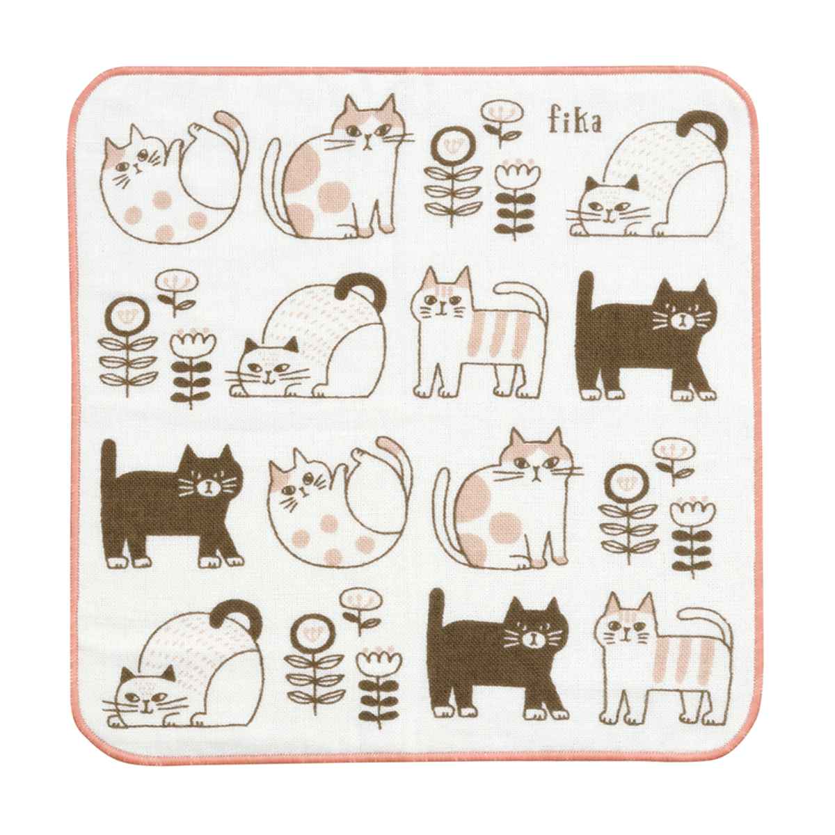ミニタオル タオルハンカチ FIKA 日本製 25×25cm （ タオル ハンド