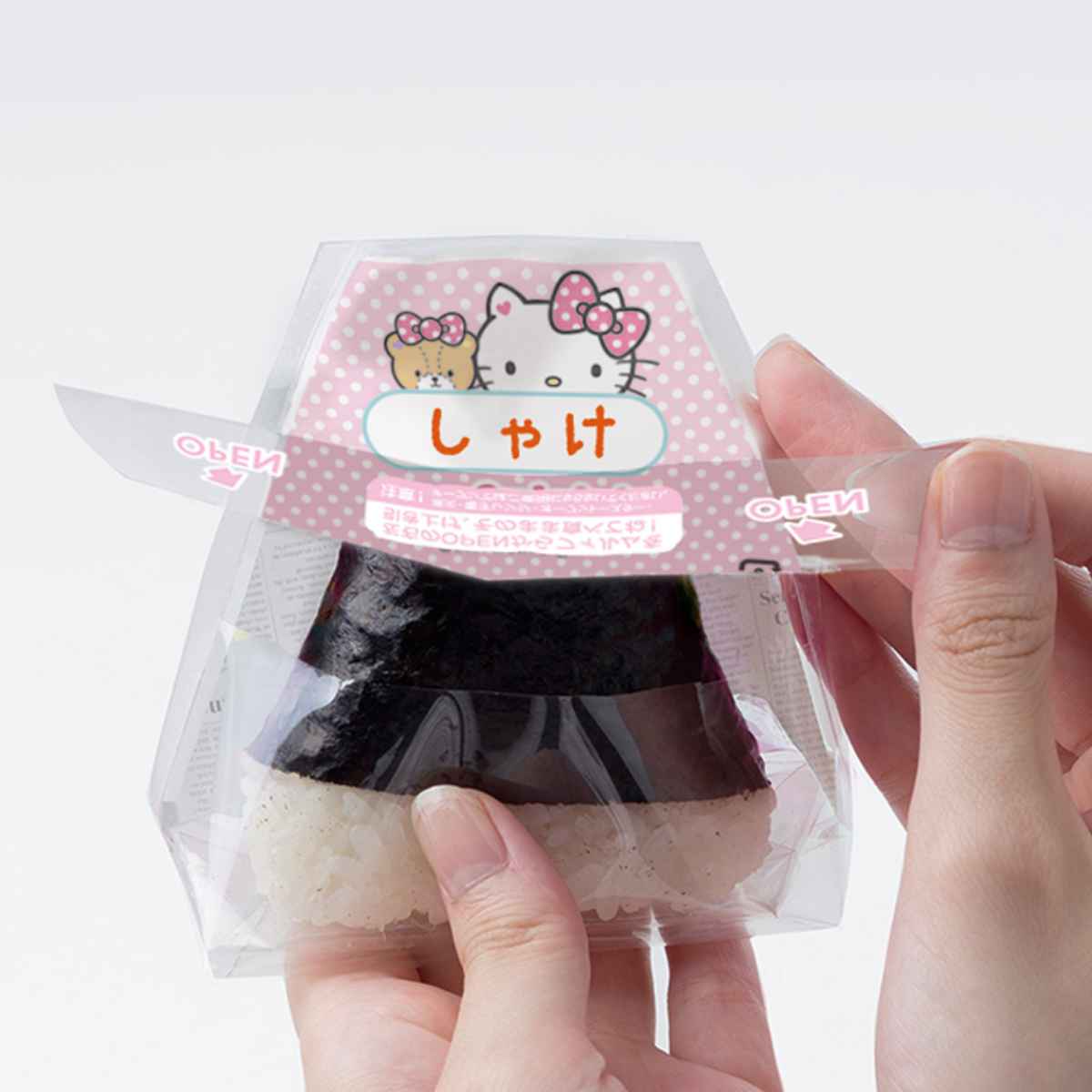 ハローキティ おにぎりラップ 4枚入 おにぎりデコパック 三角