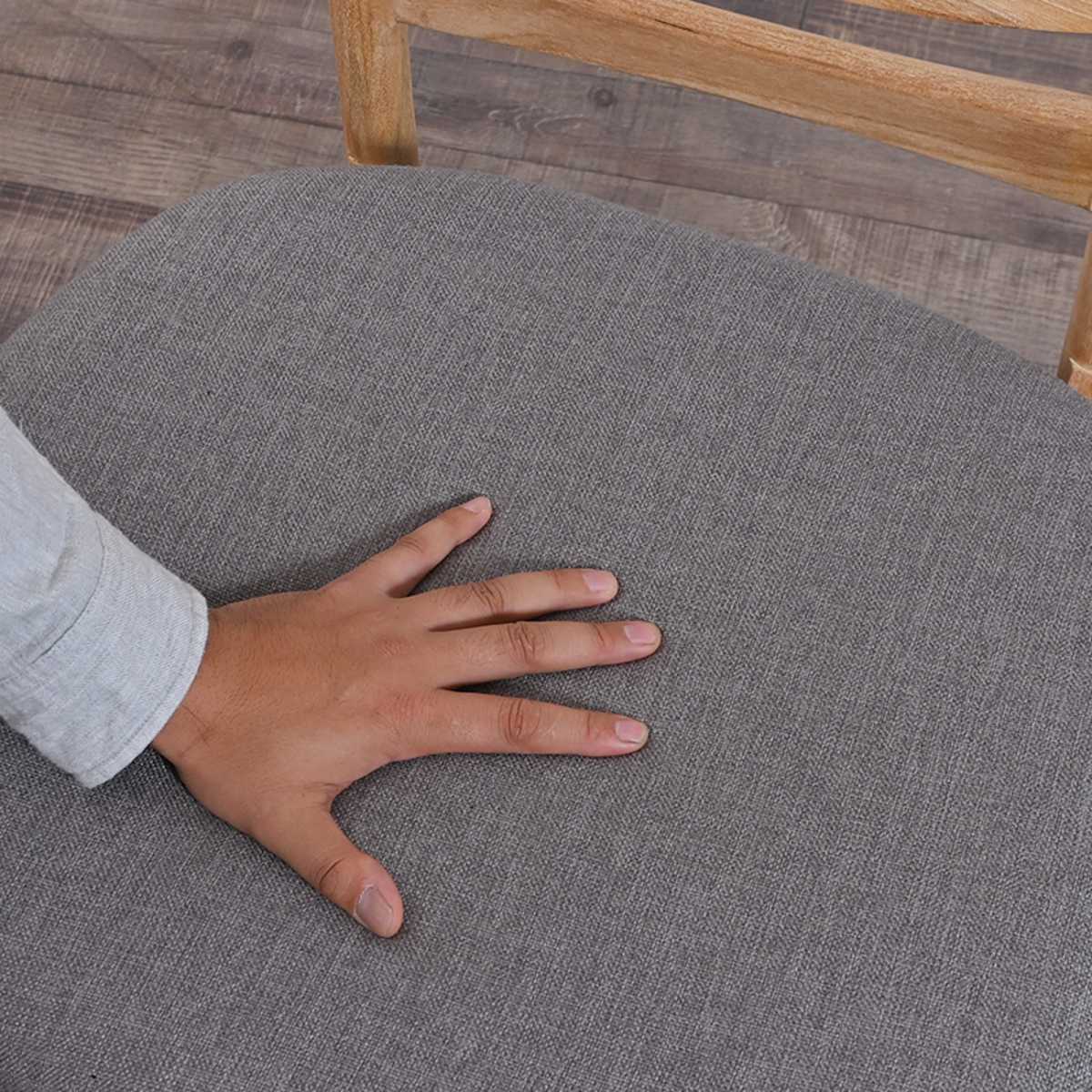 ダイニングチェア ロータイプ チーク無垢材 CALM 座面高37cm （ 食卓