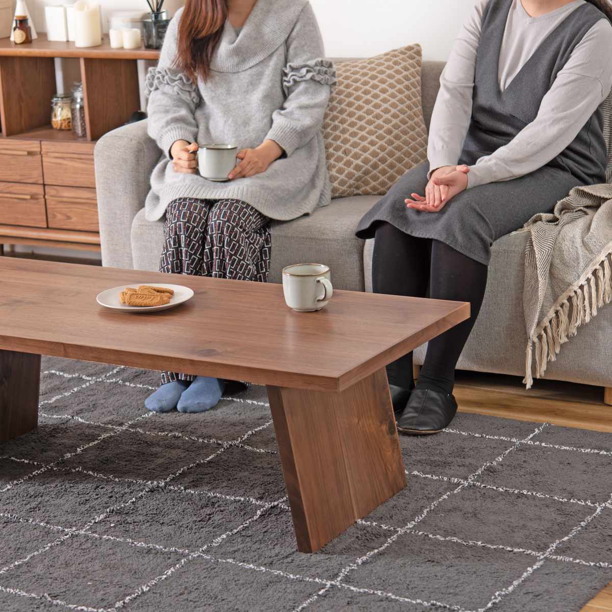 東谷 センターテーブル 幅120cm 木製 天然木 国産 （ テーブル