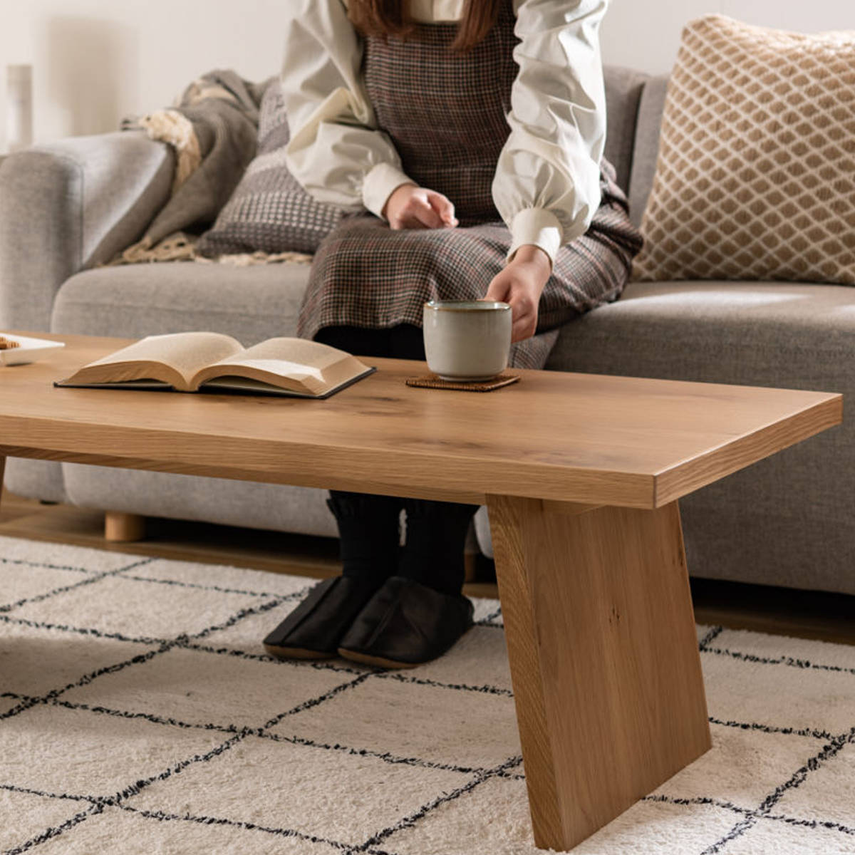 東谷 センターテーブル 幅120cm 木製 天然木 国産 （ テーブル