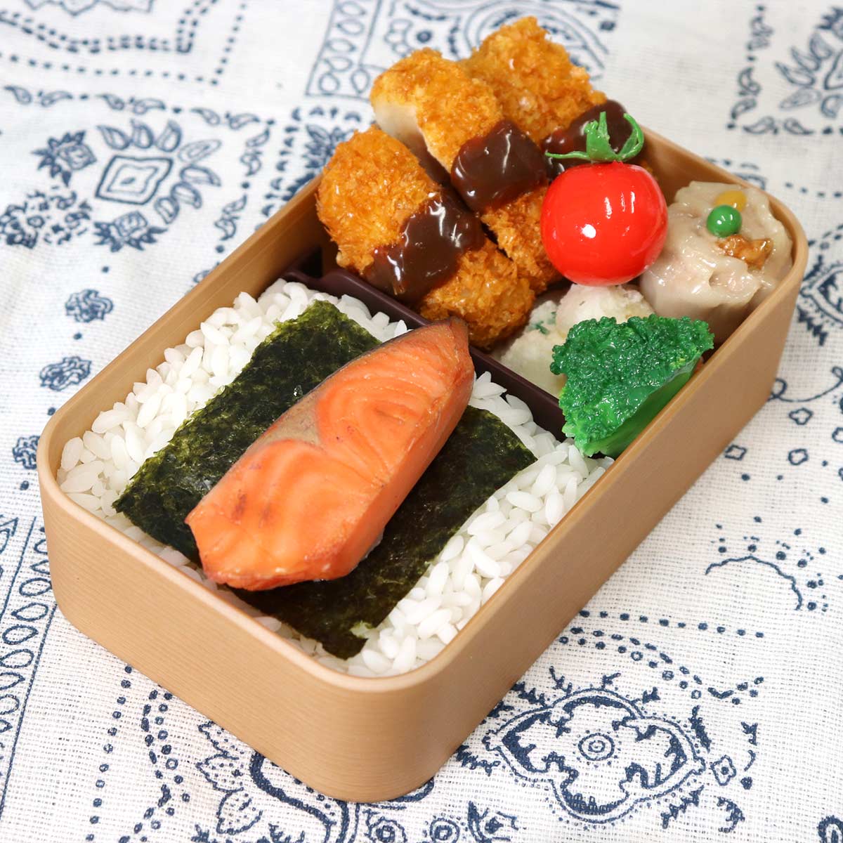 正和 弁当箱 1段 600ml お米がくっつきにくい弁当箱 木目 長角 （ お