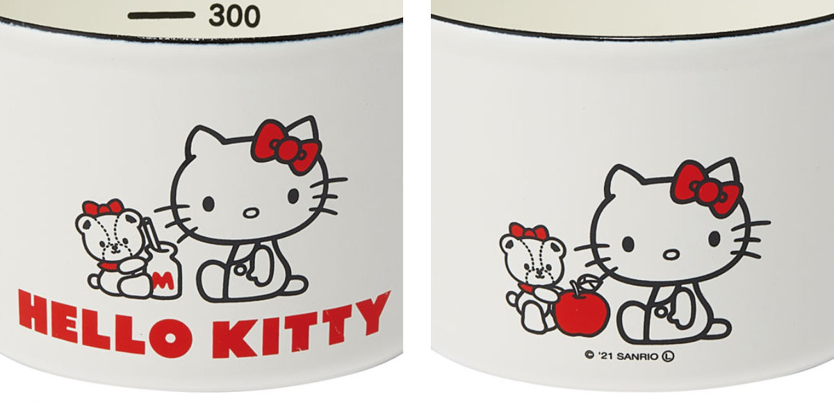 計量カップ 450ml ホーロー製 ハローキティ＆タイニーチャム