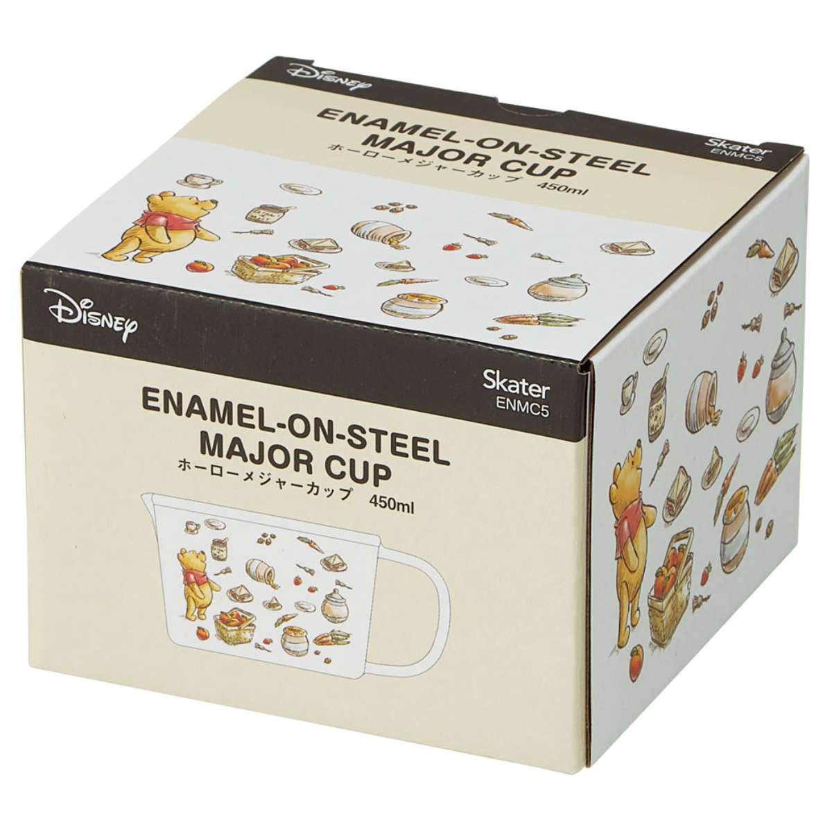 Disney（ディズニー） 計量カップ 450ml ホーロー製 くまのプーさん