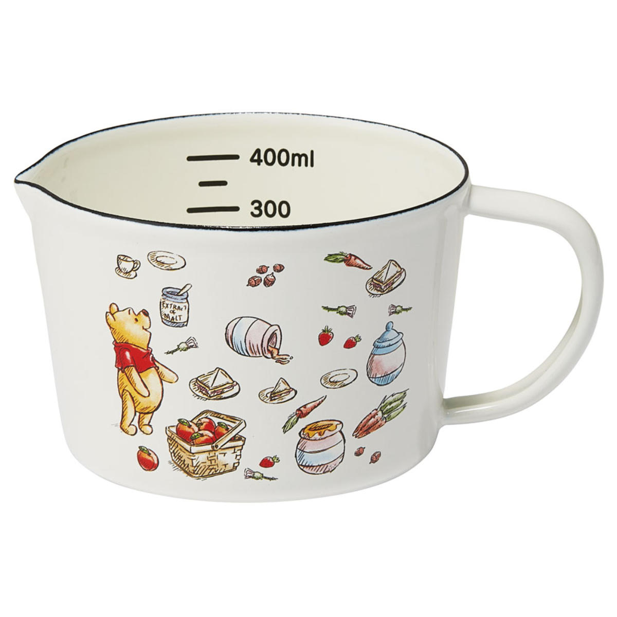 Disney（ディズニー） 計量カップ 450ml ホーロー製 くまのプーさん