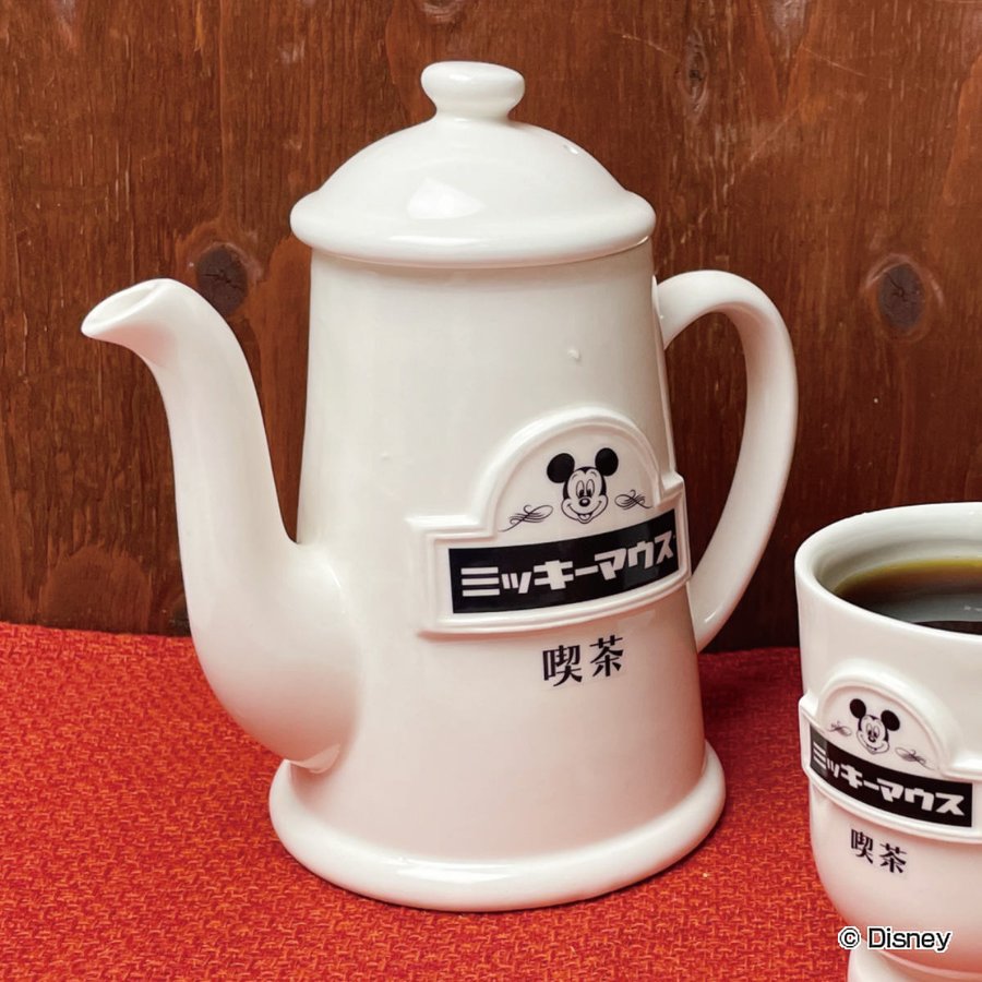 ティーポット 670ml ミッキーマウス 喫茶 磁器 （ 紅茶ポット 急須 ストレーナー 茶こし ティーサーバー 紅茶 ）