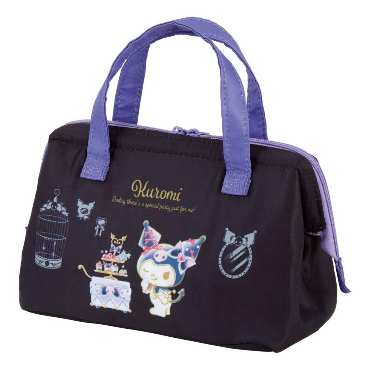 スケーター ランチバッグ 保冷 がま口型 クロミ キュートパーティ