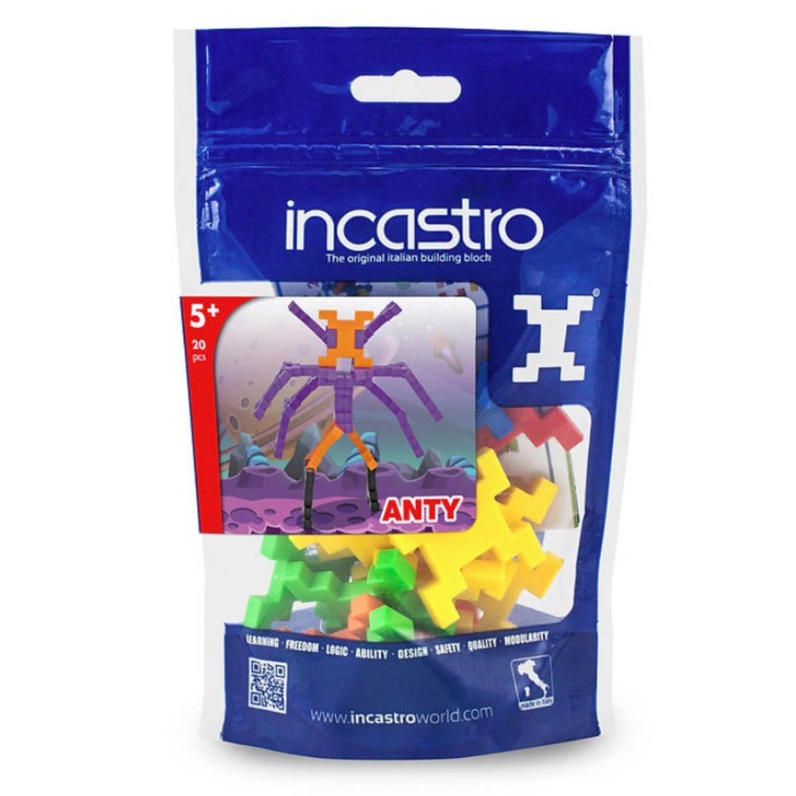 知育玩具 インカストロDoypack Anty20ピース入り （ ブロック オモチャ 宇宙人 5歳以上 イタリア製 知育おもちゃ モッテッソーリ 男の子 女の子 小学生 ）