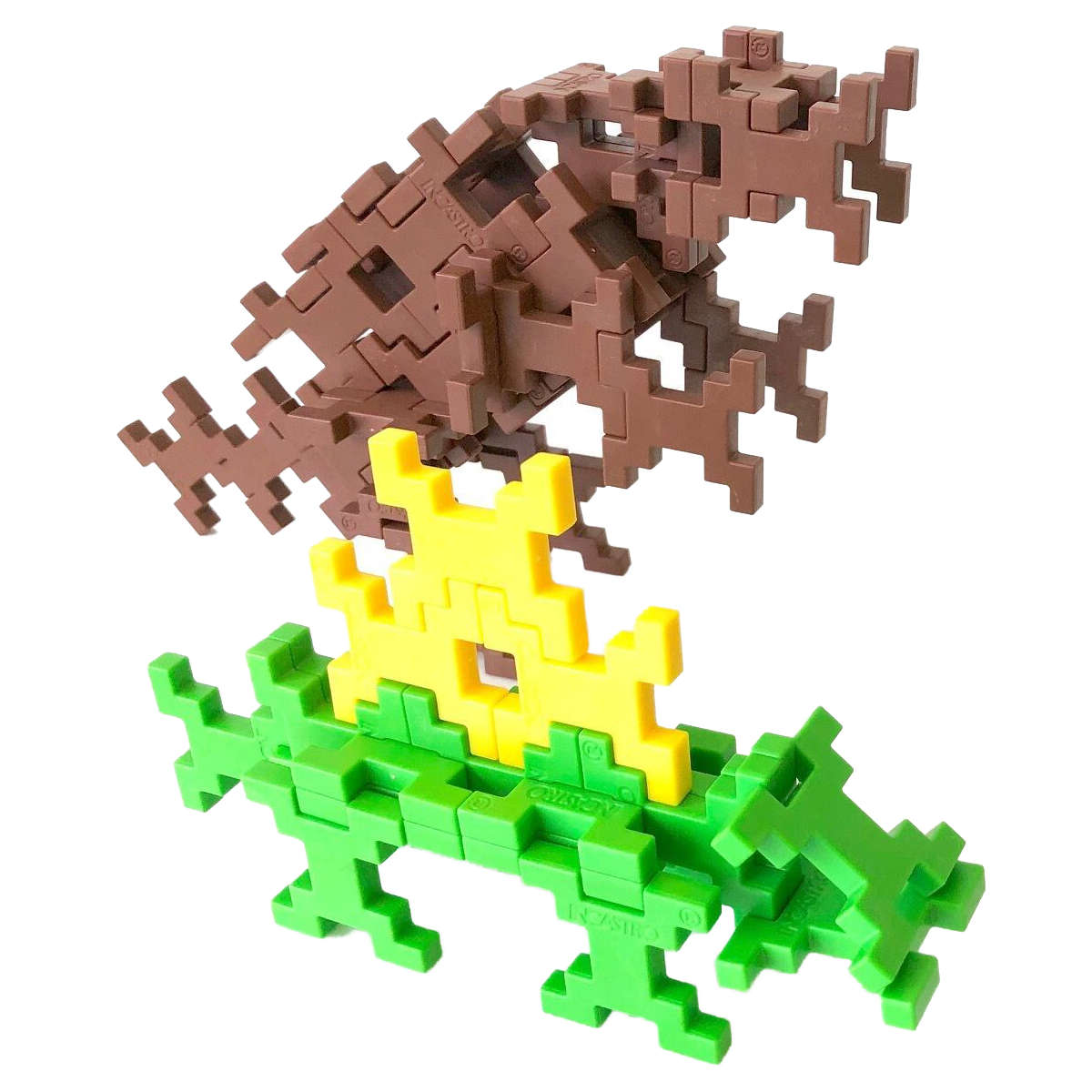 知育玩具 インカストロ 恐竜セット ティラノサウルス ディメトロドン 60ピース入り （ ブロック オモチャ 6歳以上 イタリア製 知育おもちゃ  モッテッソーリ ）