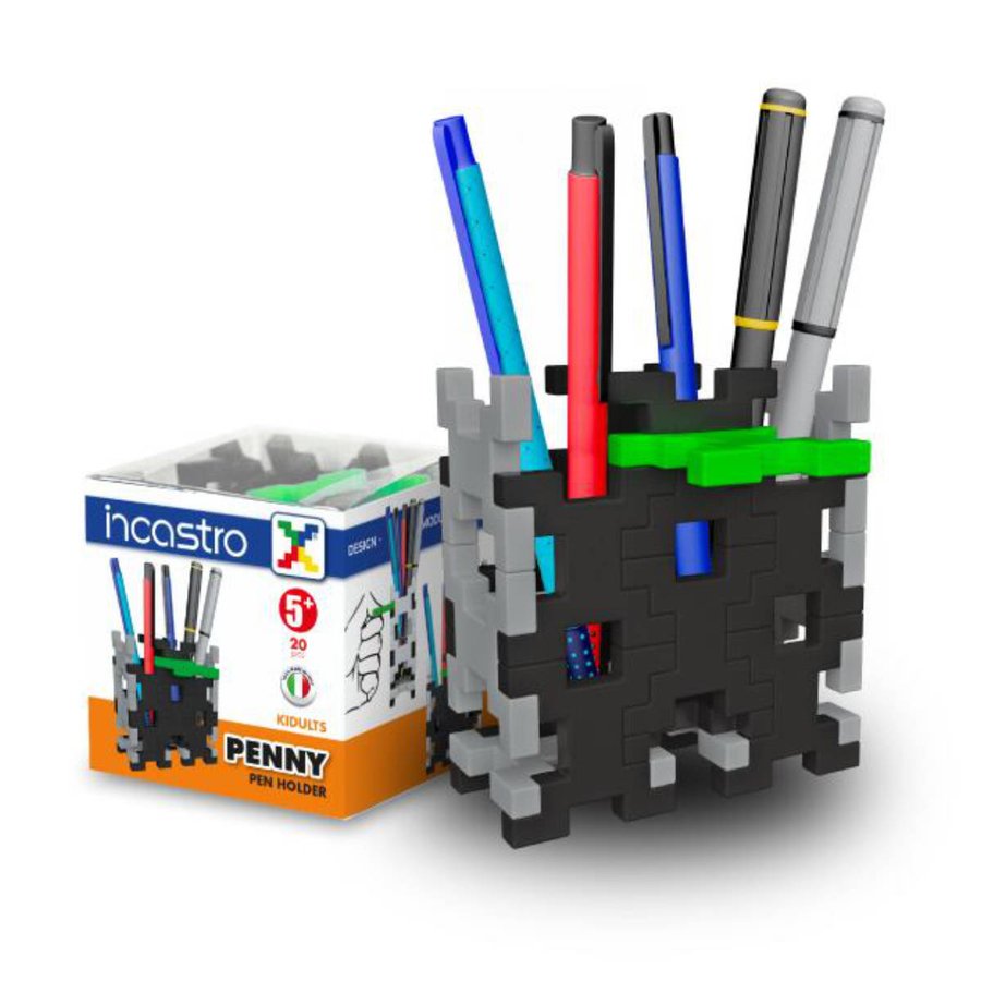 知育玩具 インカストロ ペン立て 20ピース入り （ ブロック オモチャ 5