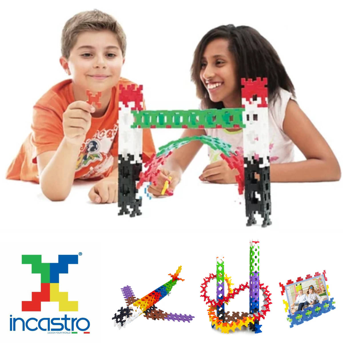 知育玩具 インカストロ ペン立て 20ピース入り （ ブロック オモチャ 5