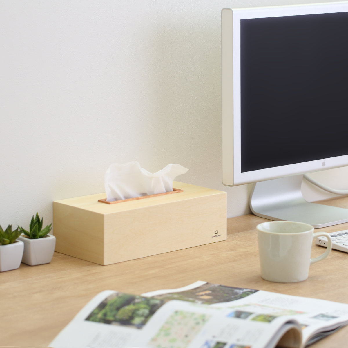 ヤマト工芸 ティッシュケース KOGUCHI 木製 （ おしゃれ ティッシュ