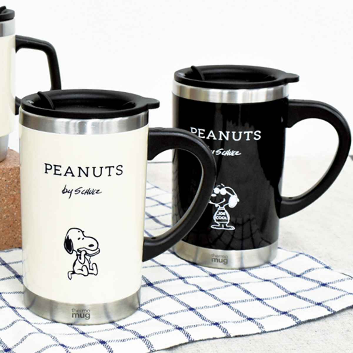 マグカップ 300ml フタ付き スリムサーモマグ スヌーピー PEANUTS