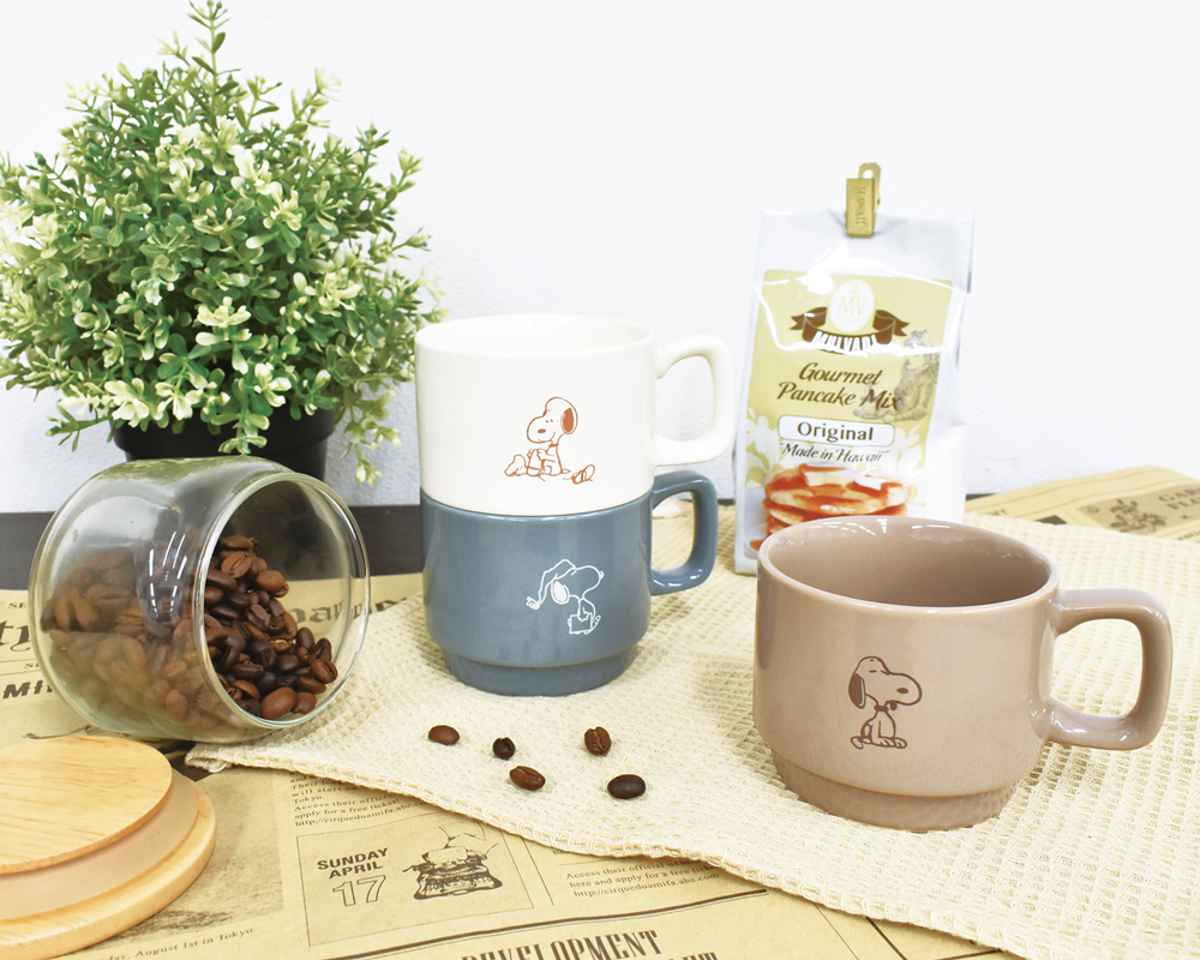 スヌーピー マグカップ セット 新品 スタッキング SNOOPY ニコアンド