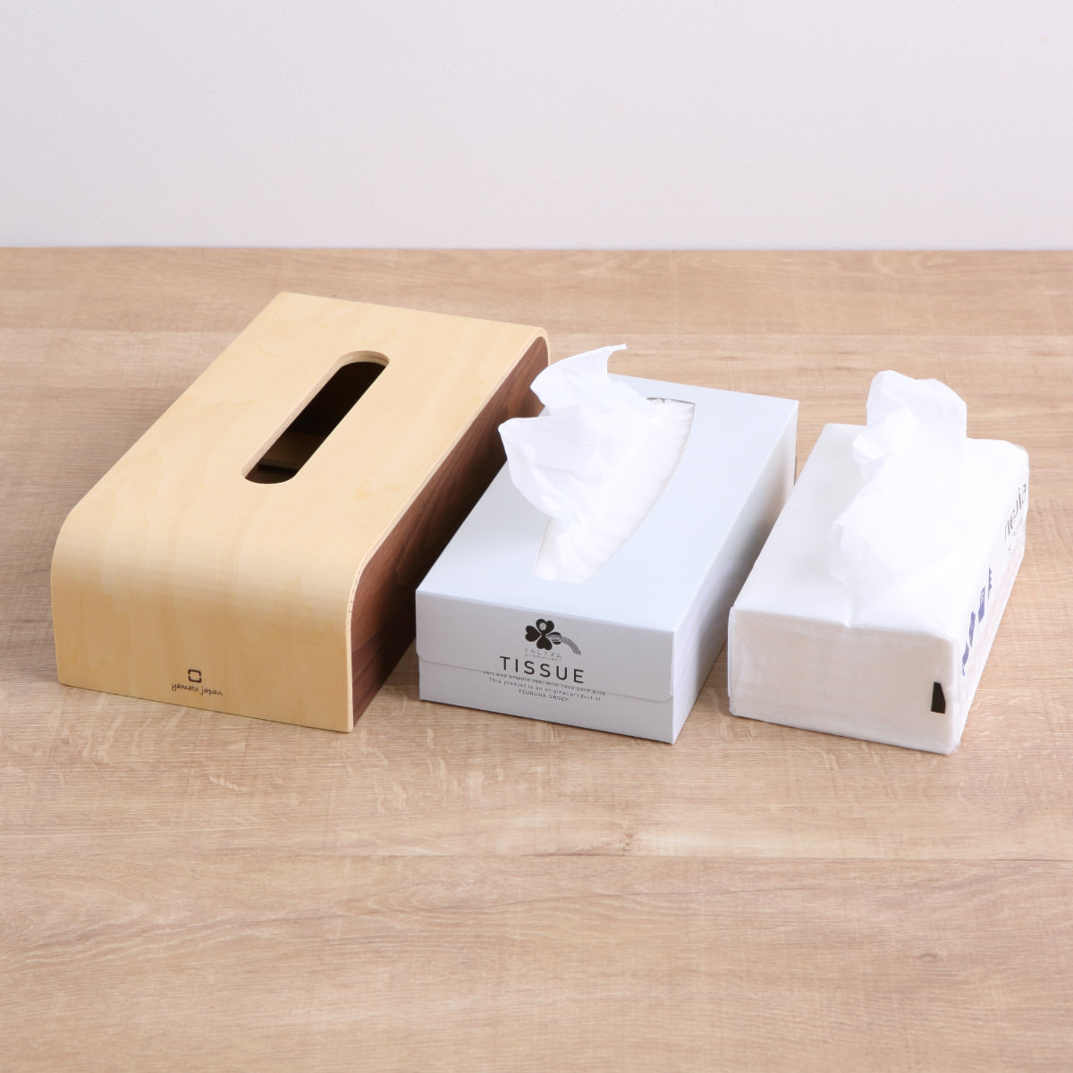 ヤマト工芸 ティッシュケース COLOR BOX slim 木製 （ おしゃれ