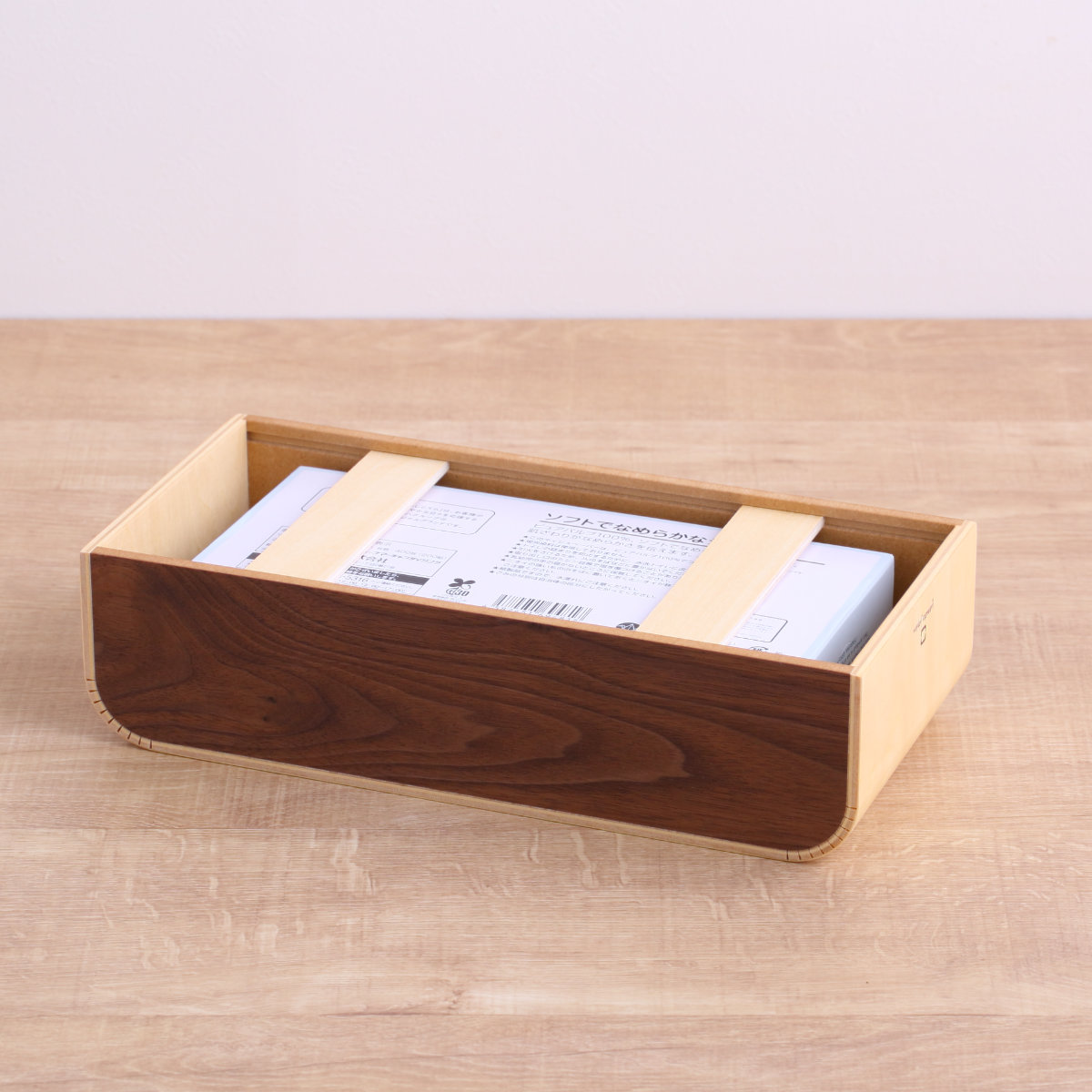 ヤマト工芸 ティッシュケース COLOR BOX slim 木製 （ おしゃれ