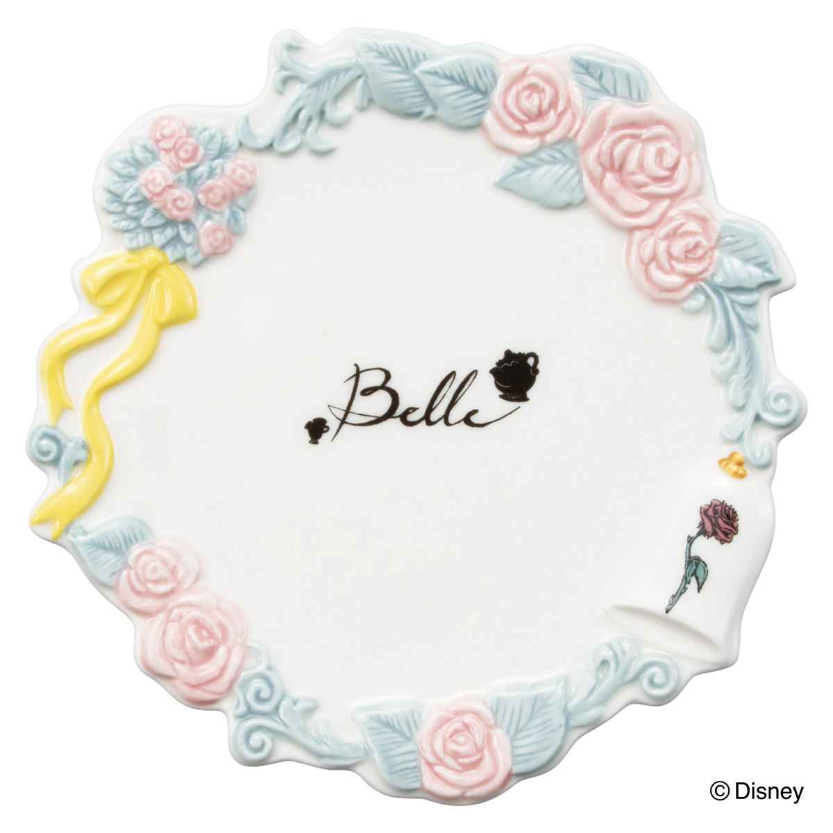 サンアート プレート 16cm 美女と野獣 磁器 （ 小皿 菓子皿 銘々皿 お