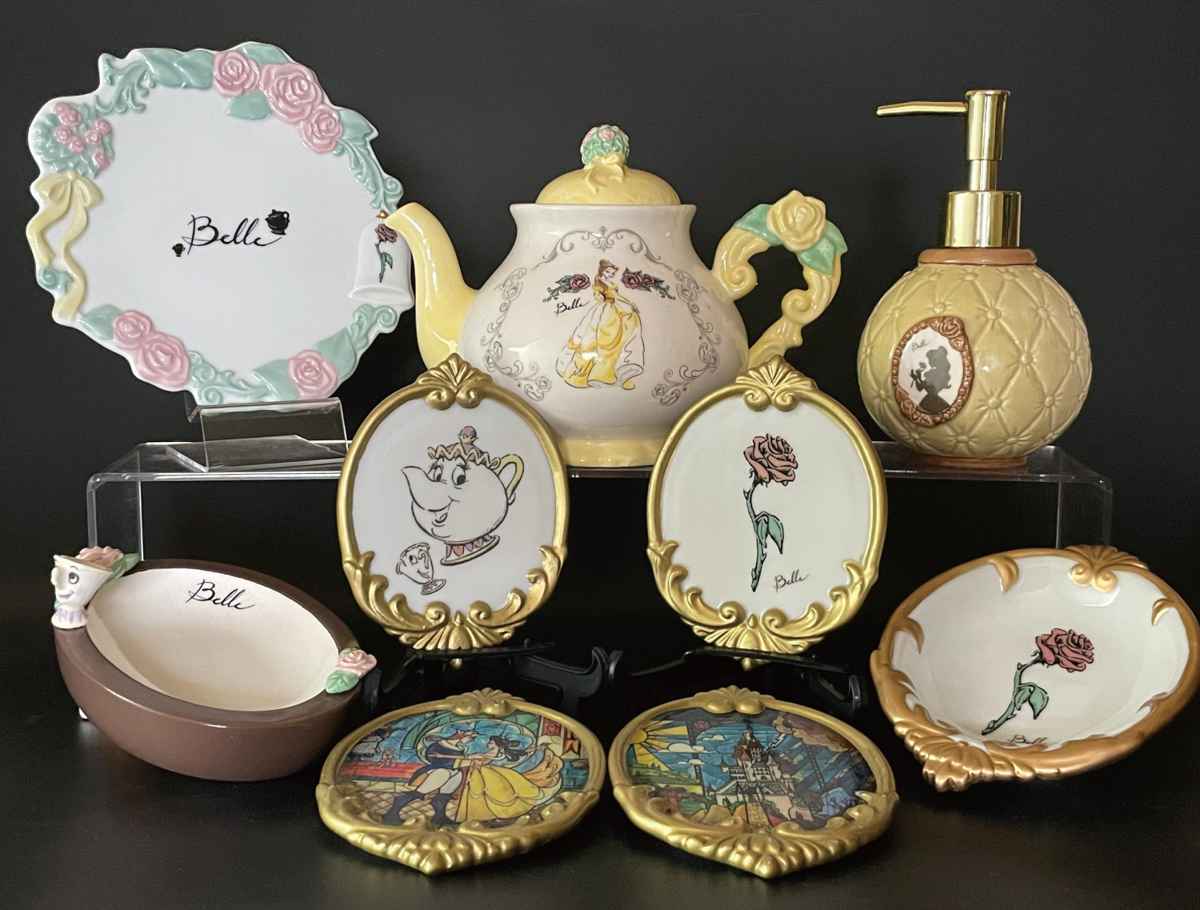 サンアート プレート 16cm 美女と野獣 磁器 （ 小皿 菓子皿 銘々皿 お