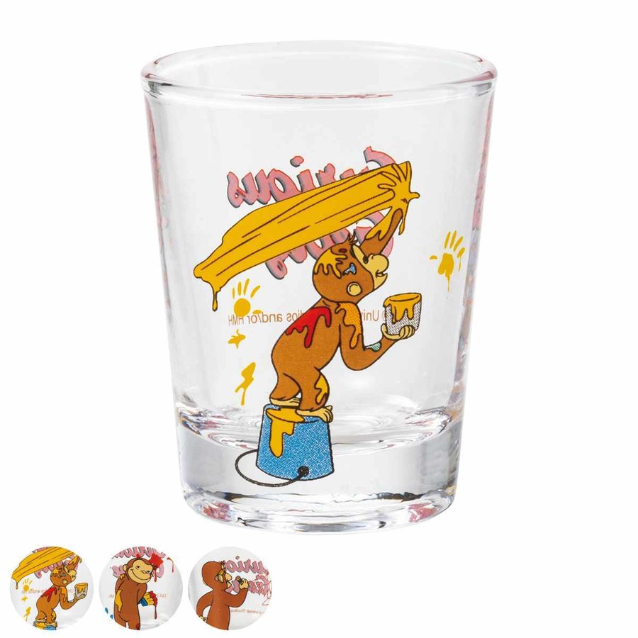 グラス 50ml ミニグラス おさるのジョージ ガラス （ ガラスコップ