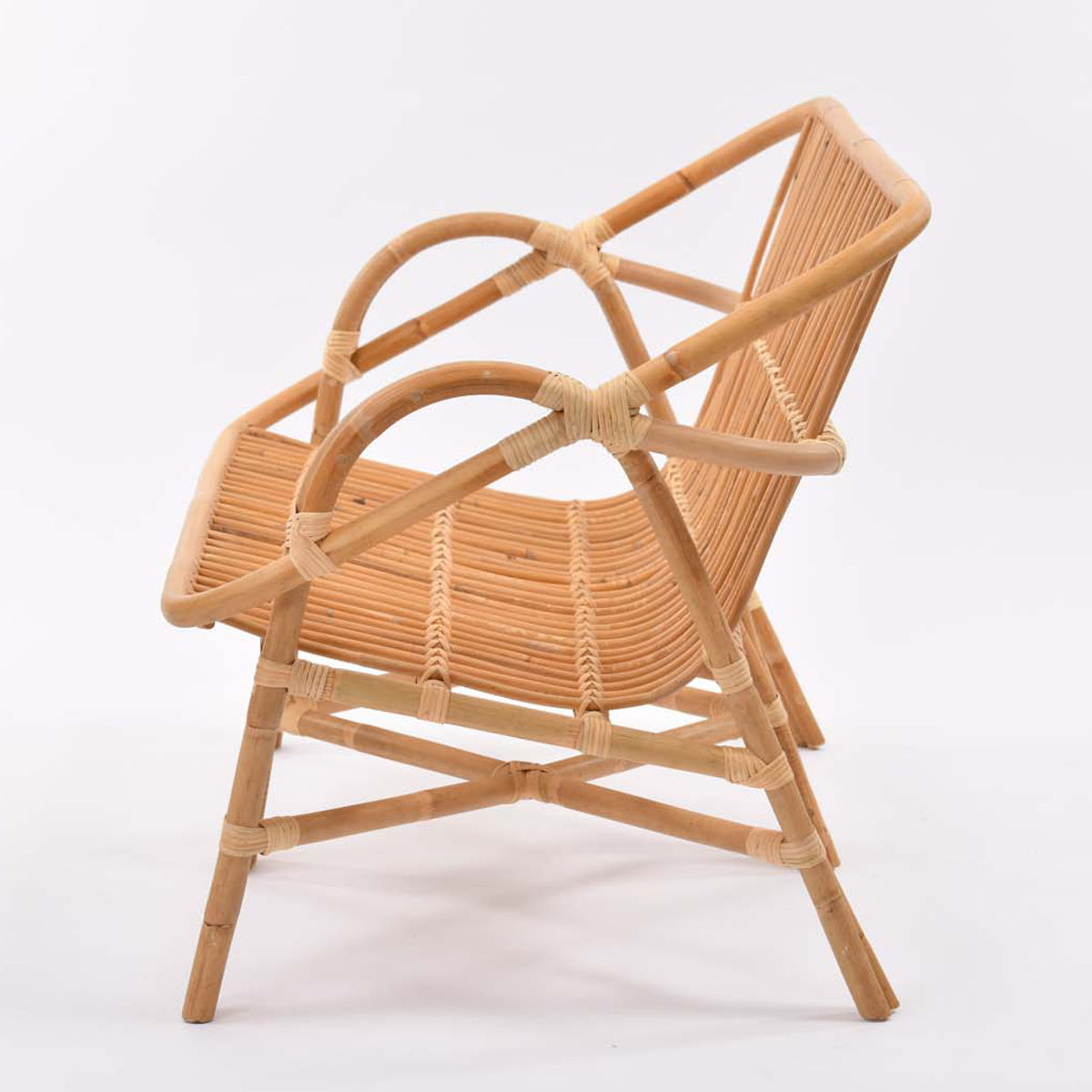 ラタン 2Pソファ Breeze コンパクト 幅110cm （ ソファー ラタンソファ