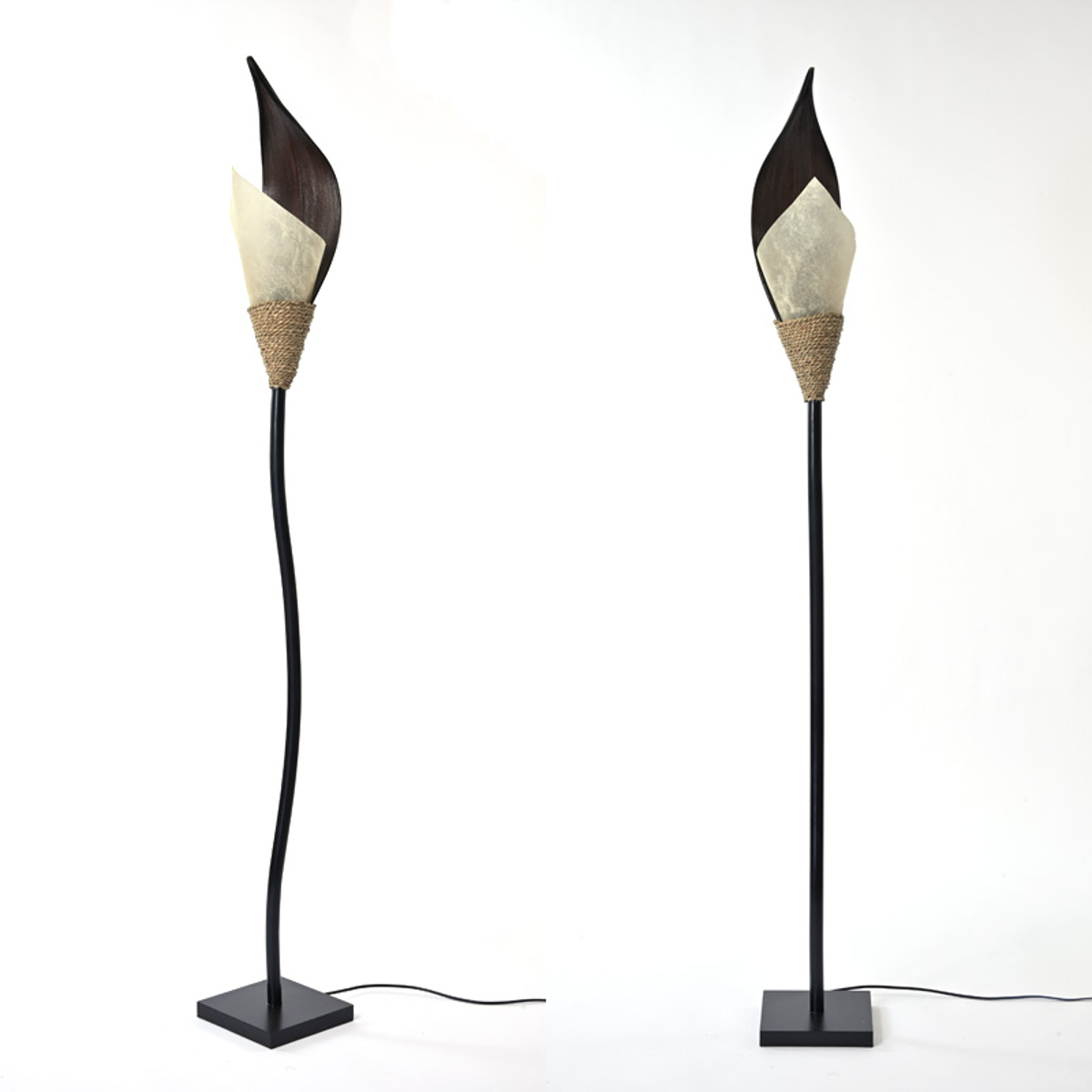 スタンドライト アジアンリゾート風 ココナッツリーフ高さ160cm 2灯 スタンドライト アジアンリゾート風 ココナッツリーフ 高さ150cm