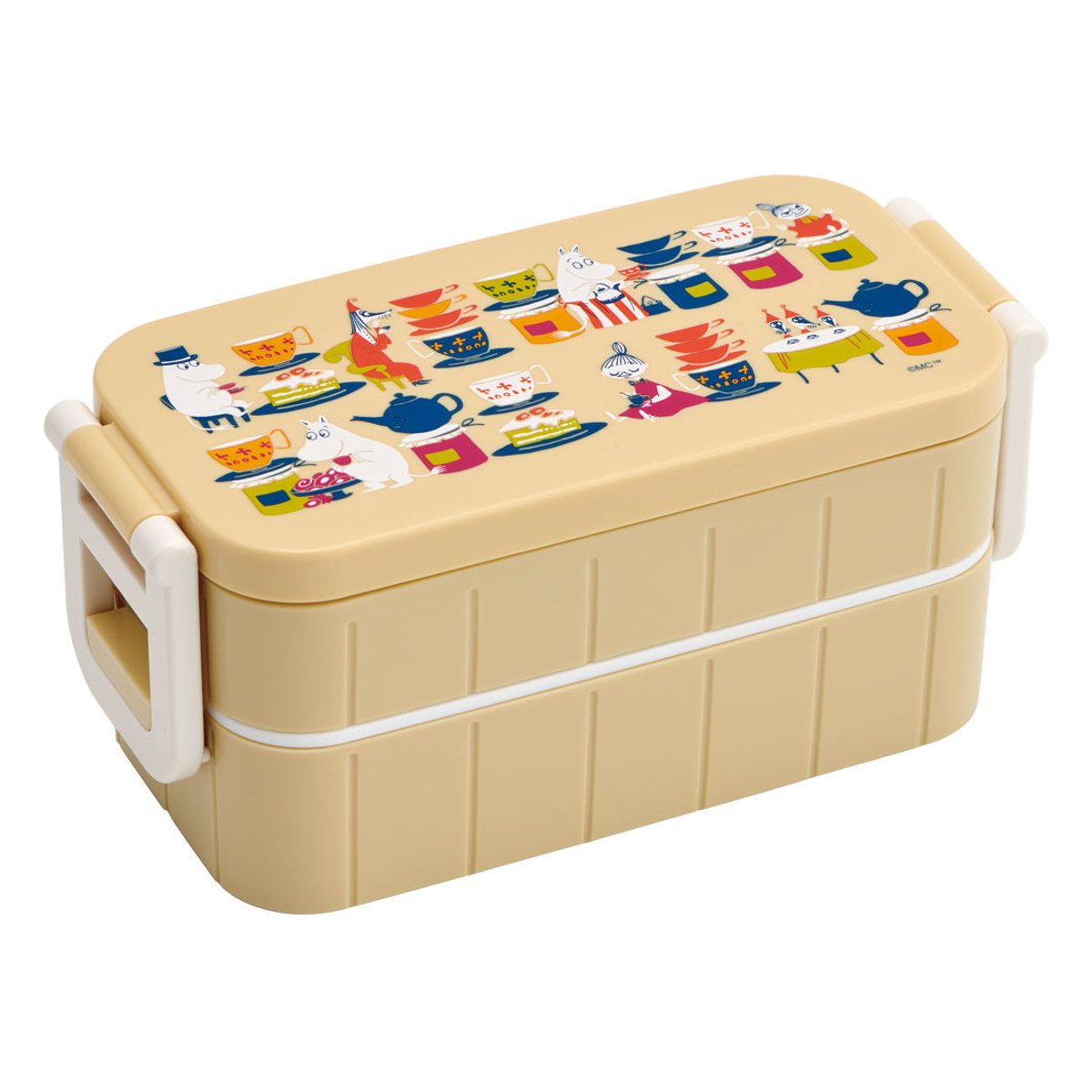 スケーター 弁当箱 2段 600ml 抗菌 タイトランチボックス