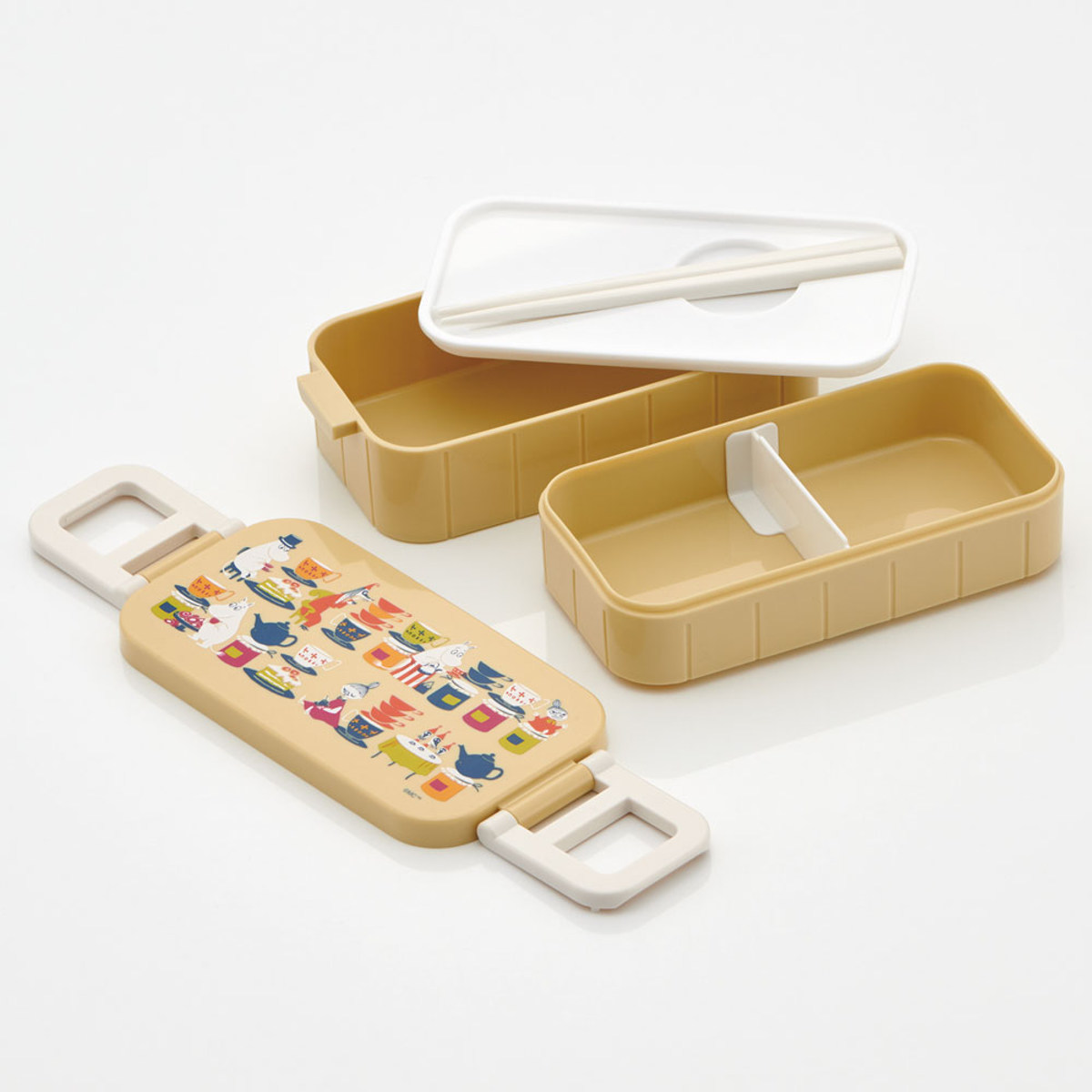 スケーター 弁当箱 2段 600ml 抗菌 タイトランチボックス
