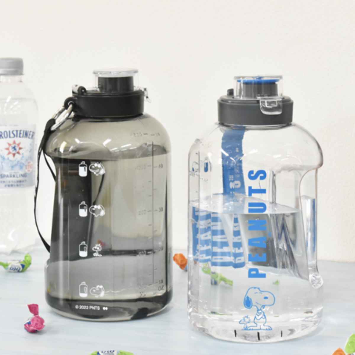 水筒 1.58L プラスチック ドリンクボトル BIG PEANUTS スヌーピー （ SNOOPY 直飲み 大容量 プラスチックボトル クリアボトル  プラボトル 透明 ） :395810:リビングート ヤフー店 通販 