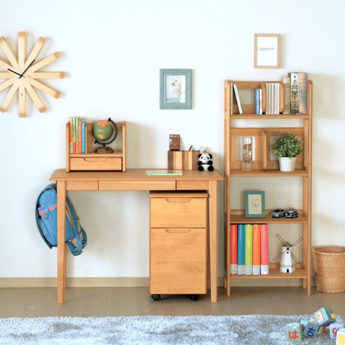 一生紀（ISSEIKI） ラック 幅50cm 木製 天然木 子供用 キッズ （ 本棚